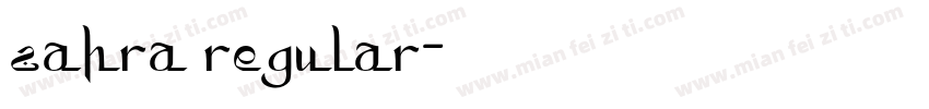 zahra regular字体转换